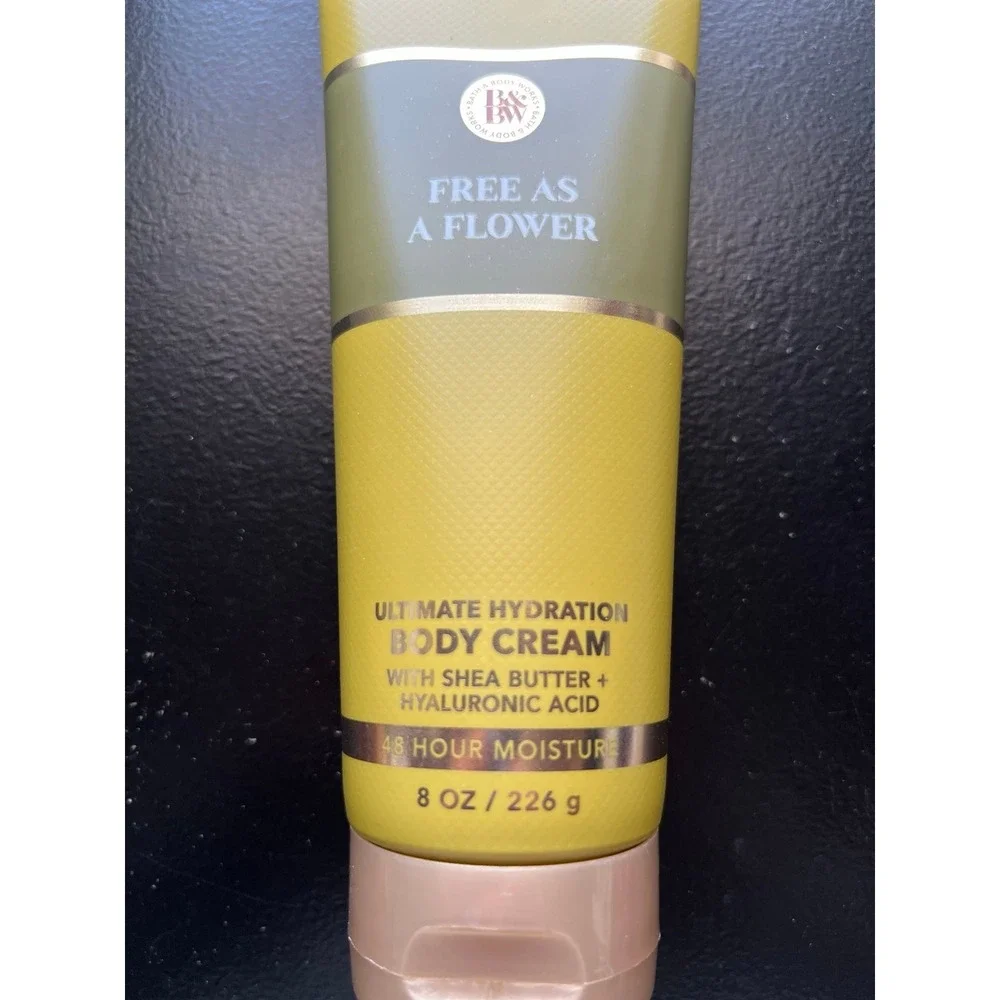 Free As A Flower 8 oz Ultimate Hydration Body Cream Bath & Body Works 80%‎ Full